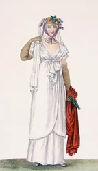 Robe de marche douce pour dame, 1805